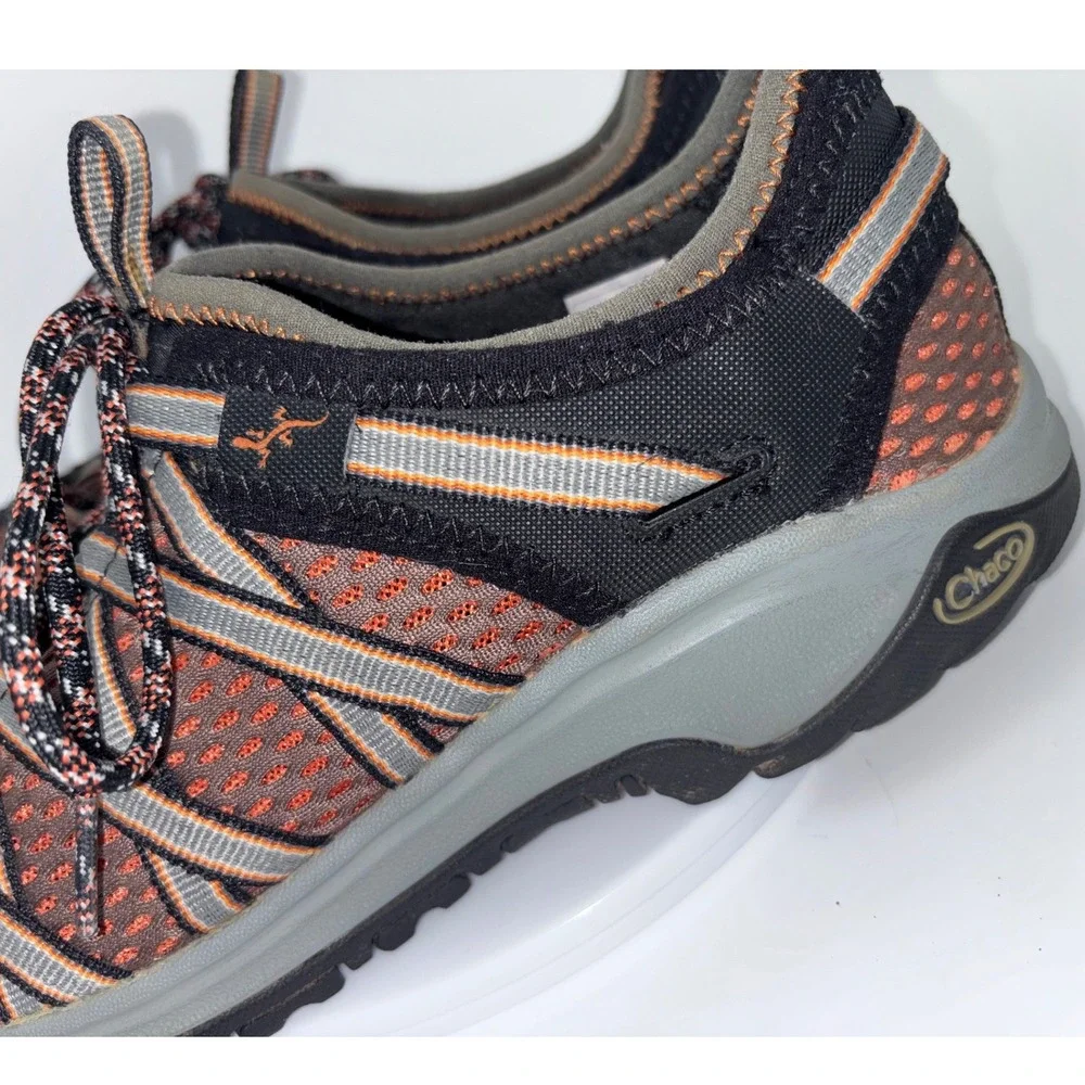 CHACO Outcross‎ Evo 2 Water Shoe Mens Black Orange Hiking Camping Lace Up 9.5